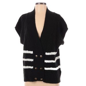ANTHROPOLOGIE MAEVE Black Sweater Vest Size Small NWOT